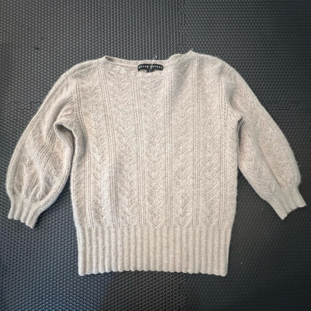 Ralph Lauren Black Label Women Cashmere Blend Sweater Sz S